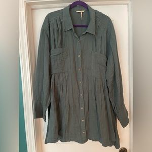 Free People Not So Basic Shirtdress Tunic / Size L